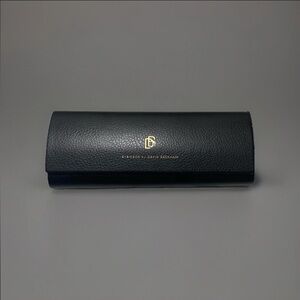 David Beckham Black Leather Glasses Case
